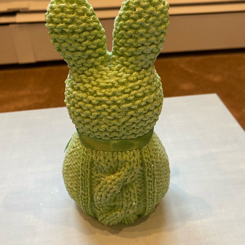 Colorful Bunny Figurine Set with Egg Holder - Picture 3 of 10